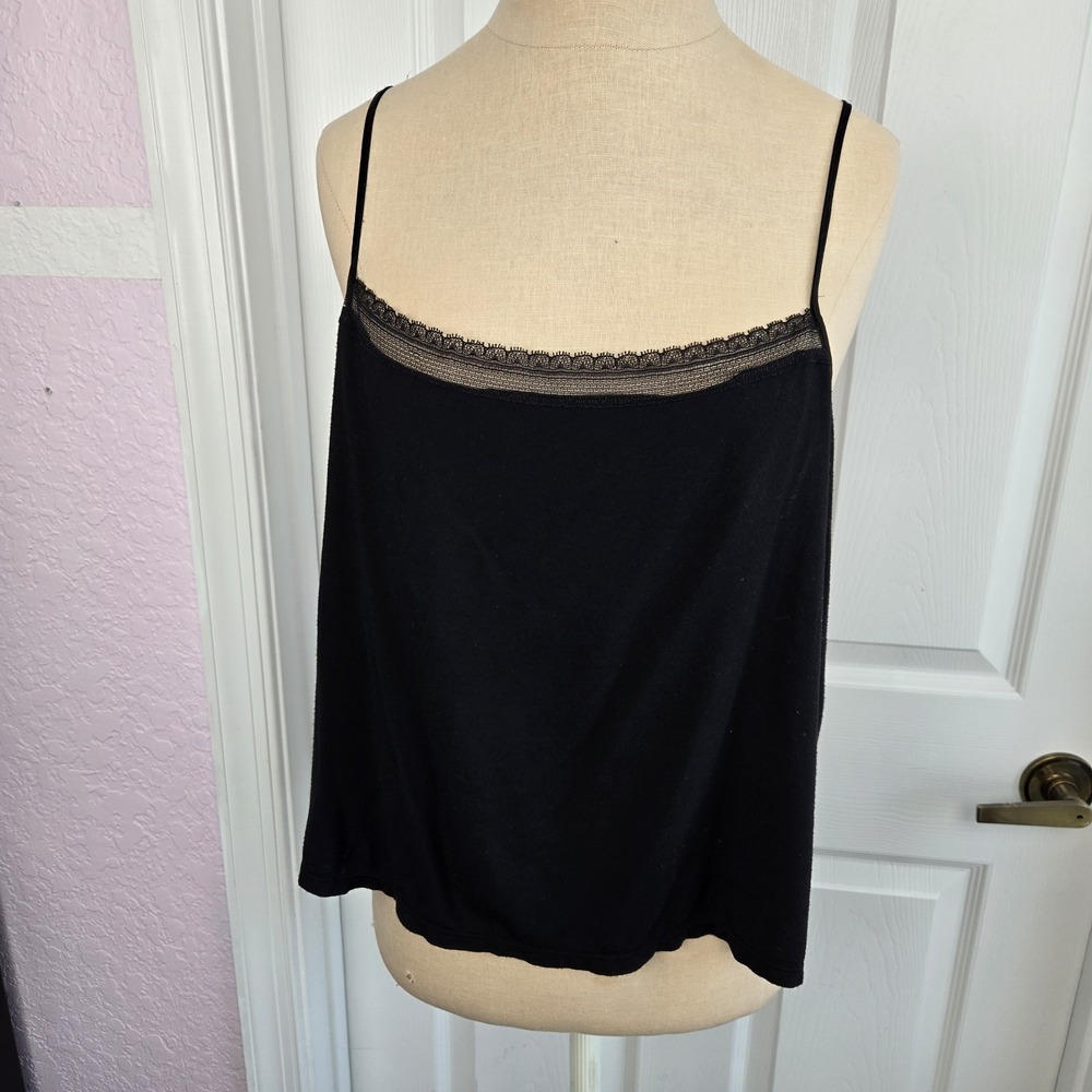 Victoria's Secret Womens Modal Black Camisole Tank Top Size L Loungewear